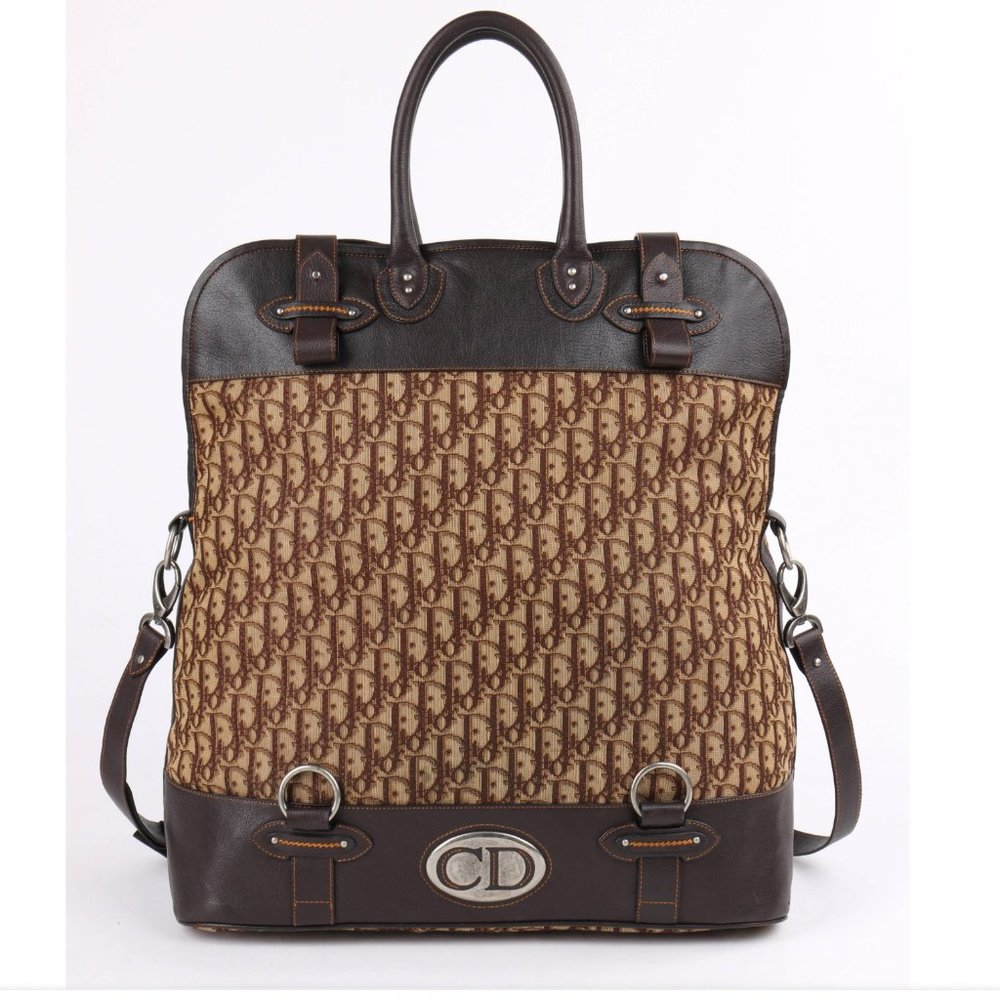 [NWT] RARE Christian Dior Y2K NWT Trotter-patterned Travel Bag by John Galliano